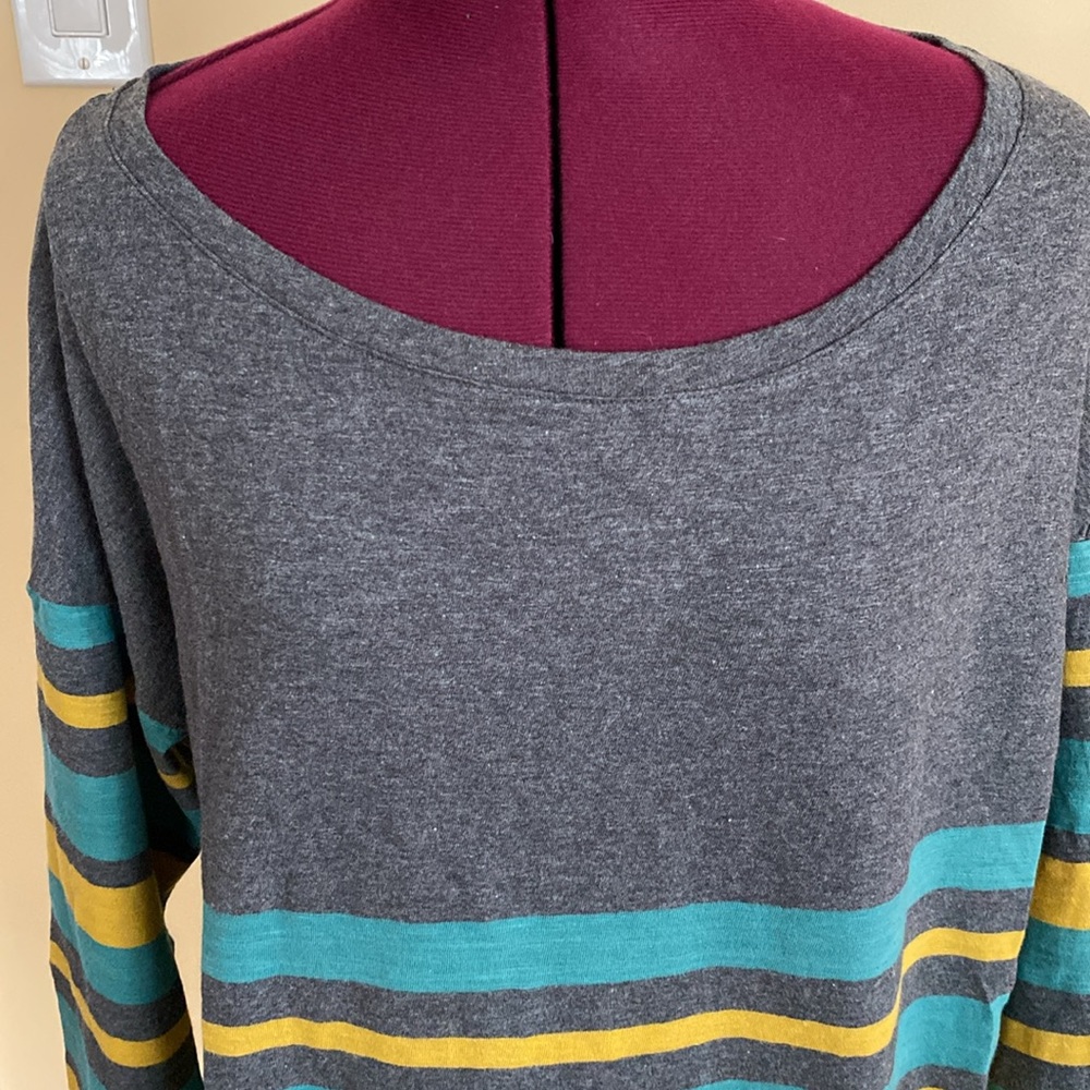 BODEN UK 100% cotton Shirt multi-stripe WL858, size 16 - Picture 2 of 4
